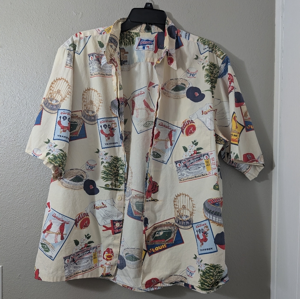 Reyn Spooner St Louis Cardinals Graphic Shirt Vintage Button Down
